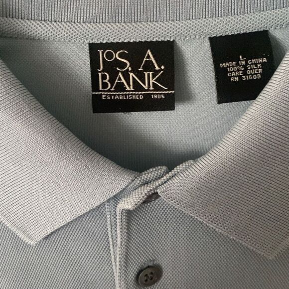 Pre Owned Men’s Jos A Bank Polo Sz Lg Classic Casual Comfort & Style Golf Relax - Picture 7 of 8